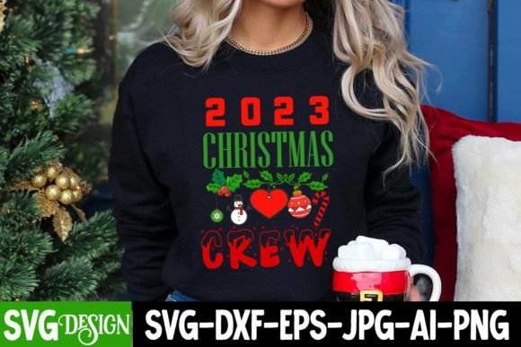 2023 Christmas Crew SVG: Graphics for T-Shirt Designs