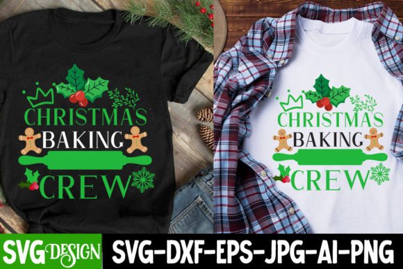 Christmas Baking Crew SVG: Graphics for T-Shirt Designs
