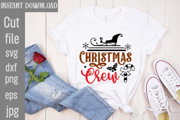 Christmas Crew SVG: Graphics for T-Shirt Designs