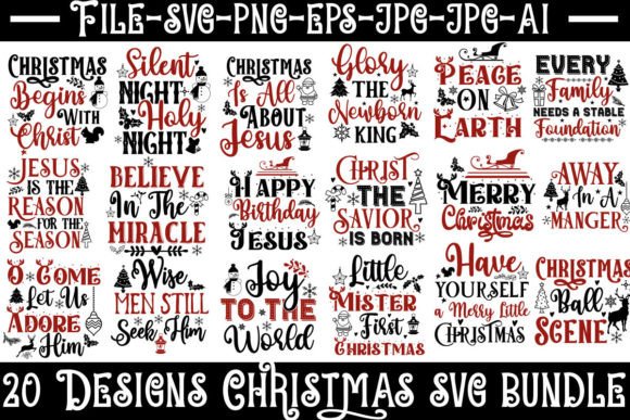 Christmas SVG Bundle: Graphics for T-Shirt Designs