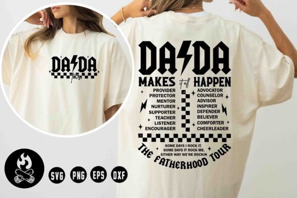DADA Tour Fatherhood SVG: Bold Graphics for T-Shirt Designs