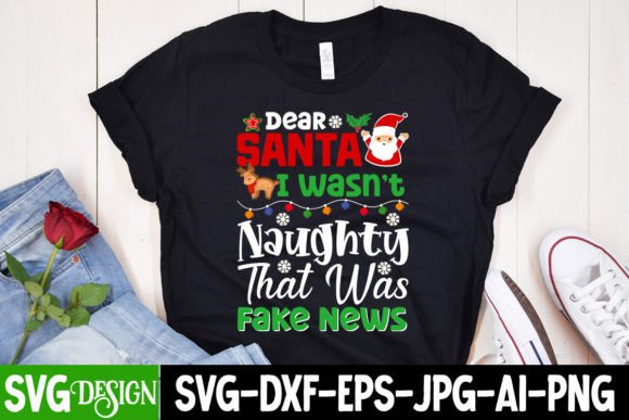 Dear Santa Graphics for Festive T-Shirt Designs