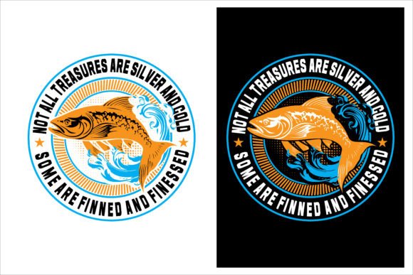 Fishing T-shirt Design Vector Art: Graphics for T-Shirt Designs