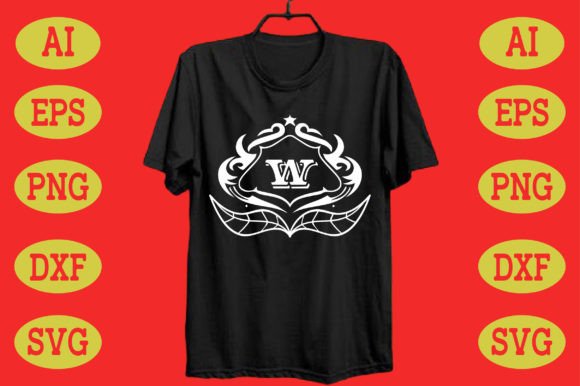 Monogram W: Premium Graphics for T-Shirt Designs