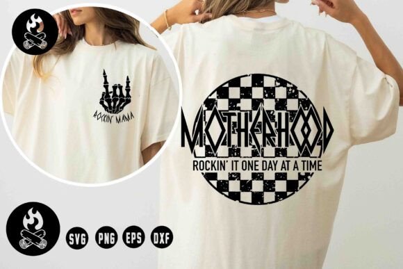 Motherhood Rockin' It SVG: Graphics for T-Shirt Designs