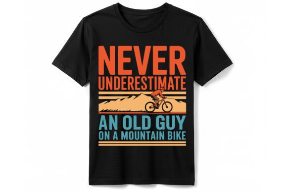 Old Guy Mountain Bike T-Shirt: Graphics for T-Shirt Designs